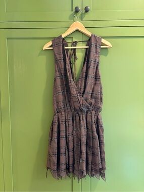 Alice & Olivia sleeveless chiffon mini dress size small